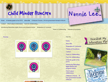 Tablet Screenshot of childminderruncorn.com